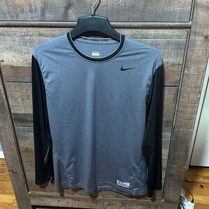 Nike Dri-Fit Long Sleeve Shirt, Grey
